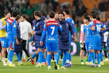 Antoine Griezmann ve Nico Gonzalez Copa Del Rey çeyrek final maçında Real Betis Balompie ve Atletico de Madrid (Maciej Rogowski / Ball Raw Images)