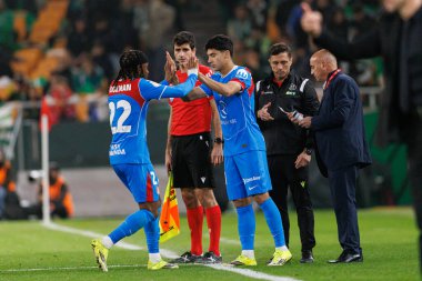 Ademola Lookman ve Thiago Almada Copa Del Rey çeyrek final maçında Real Betis Balompie ve Atletico de Madrid (Maciej Rogowski / Ball Raw Images)