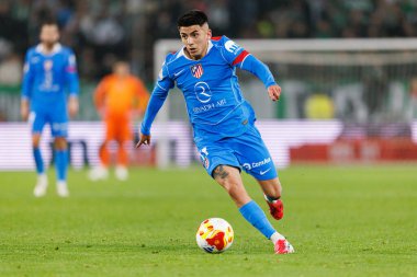 Thiago Almada, Real Betis Balompie ve Atletico de Madrid (Maciej Rogowski / Ball Raw Images) takımları arasındaki çeyrek final maçında görüldü.)