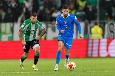 Aitor Ruibal ve David Hancko Copa Del Rey çeyrek final maçında Real Betis Balompie ve Atletico de Madrid (Maciej Rogowski / Ball Raw Images)