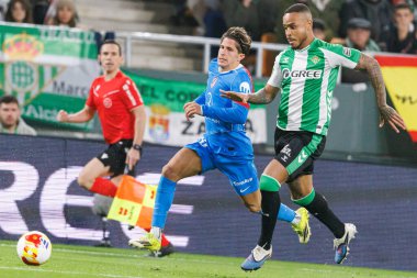 Giuliano Simeone ve Natan, Real Betis Balompie ve Atletico de Madrid (Maciej Rogowski / Ball Raw Images) takımları arasında oynanan Copa Del Rey çeyrek final maçında görüldü.)