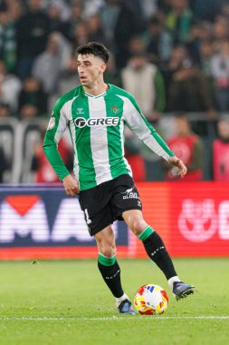 Marc Roca, Real Betis Balompie ve Atletico de Madrid takımları arasında oynanan Copa Del Rey çeyrek final maçında görüldü (Maciej Rogowski / Ball Raw Images)