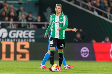Real Betis Balompie ve Atletico de Madrid (Maciej Rogowski / Ball Raw Images) takımları arasında oynanan Copa Del Rey çeyrek final maçında Nelson Deossa görüldü)