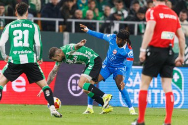 Aitor Ruibal ve Ademola Lookman Copa Del Rey çeyrek final maçında Real Betis Balompie ve Atletico de Madrid (Maciej Rogowski / Ball Raw Images)