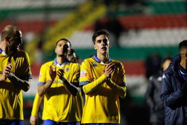 Liga Portekiz maçı sırasında Estrela Amadora ve GD Estoril praia takımları arasında Estadio Jose Gomes 'de (Maciej Rogowski / Ball Raw Images)