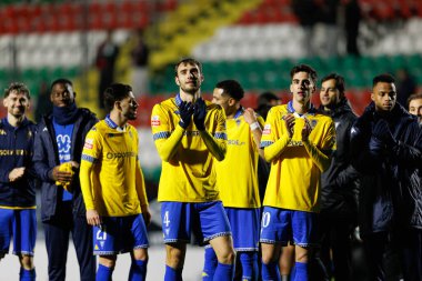 Ferro, Liga Portekiz maçı sırasında Estrela Amadora ve GD Estoril praia takımları arasında Estadio Jose Gomes 'de görüldü (Maciej Rogowski / Ball Raw Images)