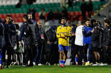 Rafik Guitane, Liga Portekiz maçı sırasında Estrela Amadora ve GD Estoril praia takımları arasında Estadio Jose Gomes 'de görüldü (Maciej Rogowski / Ball Raw Images)