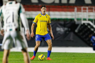 Kevin Boma, Liga Portekiz maçı sırasında Estrela Amadora ve GD Estoril praia takımları arasında Estadio Jose Gomes 'de görüldü (Maciej Rogowski / Ball Raw Images)