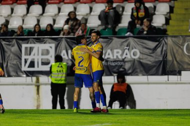Ricard Sanchez ve Alejandro Marques, Liga Portekiz maçında Estrela Amadora ve GD Estoril praia takımları arasında Estadio Jose Gomes (Maciej Rogowski / Ball Raw Images)