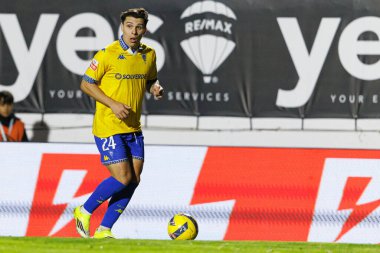 Pedro Amaral, Liga Portekiz maçı sırasında Estrela Amadora ve GD Estoril praia takımları arasında Estadio Jose Gomes (Maciej Rogowski / Ball Raw Images)