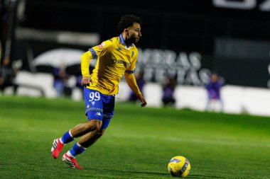Rafik Guitane, Liga Portekiz maçı sırasında Estrela Amadora ve GD Estoril praia takımları arasında Estadio Jose Gomes 'de görüldü (Maciej Rogowski / Ball Raw Images)