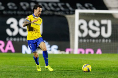 Ricard Sanchez, Liga Portekiz maçı sırasında Estrela Amadora ve GD Estoril praia takımları arasında Estadio Jose Gomes 'de görüldü (Maciej Rogowski / Ball Raw Images)