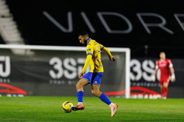 Yanis Begraoui, Liga Portekiz maçı sırasında Estrela Amadora ve GD Estoril praia takımları arasında Estadio Jose Gomes (Maciej Rogowski / Ball Raw Images)