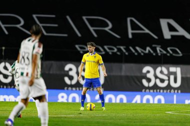 Jordan Holsgrove, Liga Portekiz maçı sırasında Estrela Amadora ve GD Estoril praia takımları arasında Estadio Jose Gomes 'de görüldü (Maciej Rogowski / Ball Raw Images)