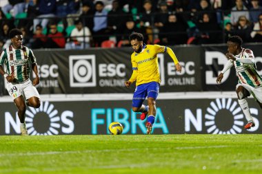 Rafik Guitane, Liga Portekiz maçı sırasında Estrela Amadora ve GD Estoril praia takımları arasında Estadio Jose Gomes 'de görüldü (Maciej Rogowski / Ball Raw Images)
