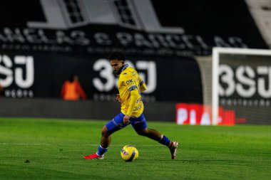 Rafik Guitane, Liga Portekiz maçı sırasında Estrela Amadora ve GD Estoril praia takımları arasında Estadio Jose Gomes 'de görüldü (Maciej Rogowski / Ball Raw Images)