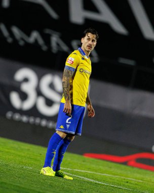 Ricard Sanchez, Liga Portekiz maçı sırasında Estrela Amadora ve GD Estoril praia takımları arasında Estadio Jose Gomes 'de görüldü (Maciej Rogowski / Ball Raw Images)