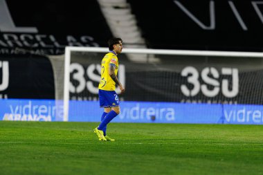 Ricard Sanchez, Liga Portekiz maçı sırasında Estrela Amadora ve GD Estoril praia takımları arasında Estadio Jose Gomes 'de görüldü (Maciej Rogowski / Ball Raw Images)
