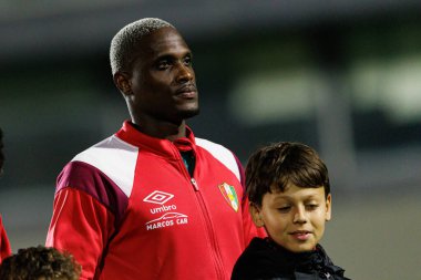 Jefferson Encada, Liga Portekiz maçı sırasında Estrela Amadora ve GD Estoril praia takımları arasında Estadio Jose Gomes 'de görüldü (Maciej Rogowski / Ball Raw Images)