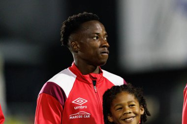 Alexandre Sola, Liga Portekiz maçı sırasında Estrela Amadora ve GD Estoril praia takımları arasında Estadio Jose Gomes 'de görüldü (Maciej Rogowski / Ball Raw Images)