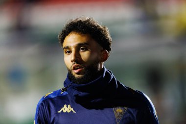 Rafik Guitane, Liga Portekiz maçı sırasında Estrela Amadora ve GD Estoril praia takımları arasında Estadio Jose Gomes 'de görüldü (Maciej Rogowski / Ball Raw Images)