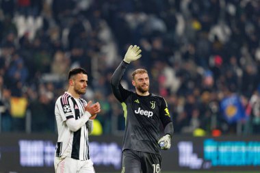 Michele Di Gregorio, Juventus FC ve SL Benfica (Maciej Rogowski / Ball Raw Images) arasındaki Şampiyonlar Ligi faz maçında görüldü.)