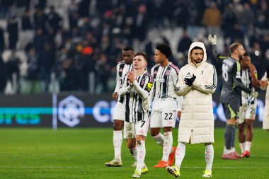 Francisco Conceicao ve Joao Mario, Juventus FC ile SL Benfica (Maciej Rogowski / Ball Raw Images) arasındaki Şampiyonlar Ligi faz maçında görüldü.)