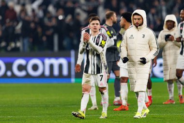 Francisco Conceicao, Juventus FC ve SL Benfica (Maciej Rogowski / Ball Raw Images) arasındaki Şampiyonlar Ligi faz maçında görüldü.)