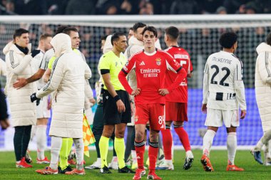 Joao Rego, Juventus FC ve SL Benfica (Maciej Rogowski / Ball Raw Images) arasındaki Şampiyonlar Ligi faz maçında görüldü.)