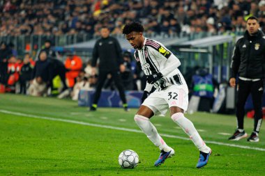 Lois Openda, Juventus FC ve SL Benfica (Maciej Rogowski / Ball Raw Images) arasındaki Şampiyonlar Ligi faz maçında görüldü.)