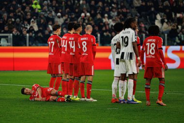 Juventus FC ve SL Benfica (Maciej Rogowski / Ball Raw Images) arasındaki Şampiyonlar Ligi faz maçında her iki takımın oyuncuları da görüldü.)