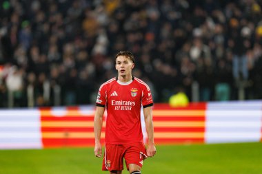 Amar Dediç, Juventus FC ile SL Benfica (Maciej Rogowski / Ball Raw Images) arasındaki Şampiyonlar Ligi faz maçında görüldü.)
