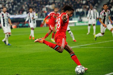 Leandro Barreiro, Juventus FC ve SL Benfica (Maciej Rogowski / Ball Raw Images) arasındaki Şampiyonlar Ligi faz maçında görüldü.)