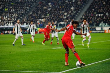Leandro Barreiro, Juventus FC ve SL Benfica (Maciej Rogowski / Ball Raw Images) arasındaki Şampiyonlar Ligi faz maçında görüldü.)