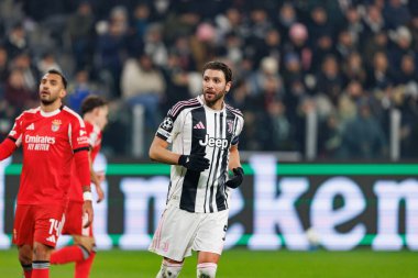 Manuel Locatelli, Juventus FC ve SL Benfica (Maciej Rogowski / Ball Raw Images) arasındaki Şampiyonlar Ligi faz maçında görüldü.)