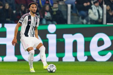 Lloyd Kelly, Juventus FC ve SL Benfica (Maciej Rogowski / Ball Raw Images) arasındaki Şampiyonlar Ligi faz maçında görüldü)