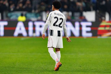 Weston McKennie, Juventus FC ve SL Benfica (Maciej Rogowski / Ball Raw Images) arasındaki Şampiyonlar Ligi faz maçında görüldü.)