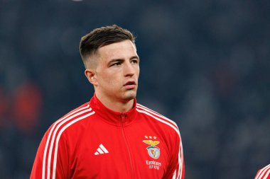 Anatoliy Trubin, Juventus FC ve SL Benfica (Maciej Rogowski / Ball Raw Images) arasındaki Şampiyonlar Ligi faz maçında görüldü.)