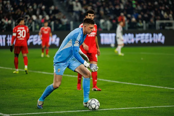 Anatoliy Trubin, Juventus FC ve SL Benfica (Maciej Rogowski / Ball Raw Images) arasındaki Şampiyonlar Ligi faz maçında görüldü.)