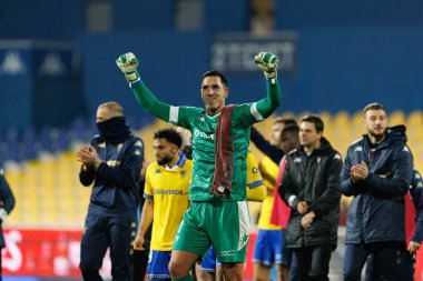 Joel Robles, Liga Portekiz maçı sırasında Estoril Praia ve Vitoria SC takımları arasında Estadio Antonio Coimbra da Mota 'da görüldü (Maciej Rogowski / Ball Raw Images)