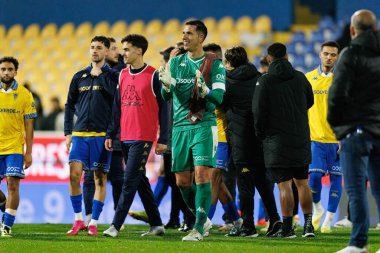 Joel Robles, Liga Portekiz maçı sırasında Estoril Praia ve Vitoria SC takımları arasında Estadio Antonio Coimbra da Mota 'da görüldü (Maciej Rogowski / Ball Raw Images)