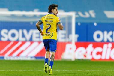 Ricard Sanchez Liga Portekiz maçı sırasında Estoril Praia ve Vitoria SC takımları arasında Estadio Antonio Coimbra da Mota 'da görüldü (Maciej Rogowski / Ball Raw Images)