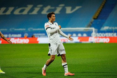 Matija Mitroviç, Liga Portekiz maçında GD Estoril Praia ve Vitoria SC takımları arasında Estadio Antonio Coimbra da Mota (Maciej Rogowski / Ball Raw Images)