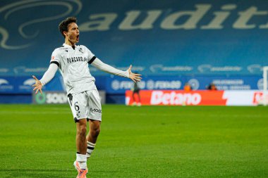 Matija Mitroviç, Liga Portekiz maçında GD Estoril Praia ve Vitoria SC takımları arasında Estadio Antonio Coimbra da Mota (Maciej Rogowski / Ball Raw Images)