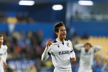 Matija Mitroviç, Liga Portekiz maçında GD Estoril Praia ve Vitoria SC takımları arasında Estadio Antonio Coimbra da Mota (Maciej Rogowski / Ball Raw Images)