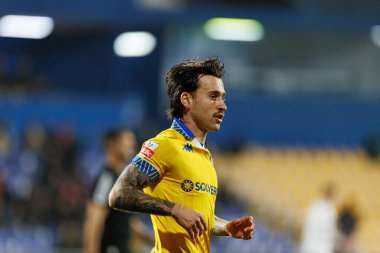 Ricard Sanchez Liga Portekiz maçı sırasında Estoril Praia ve Vitoria SC takımları arasında Estadio Antonio Coimbra da Mota 'da görüldü (Maciej Rogowski / Ball Raw Images)