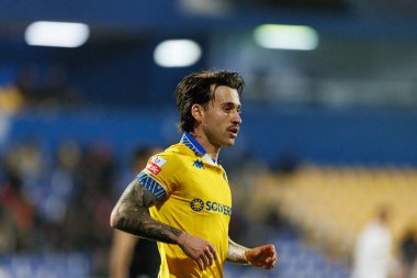 Ricard Sanchez Liga Portekiz maçı sırasında Estoril Praia ve Vitoria SC takımları arasında Estadio Antonio Coimbra da Mota 'da görüldü (Maciej Rogowski / Ball Raw Images)