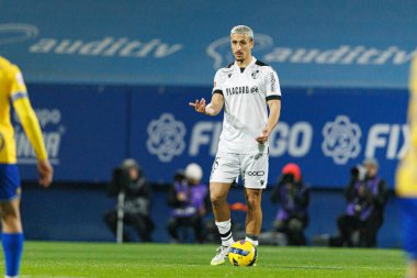 Rodrigo Abascal Liga Portekiz maçı sırasında Estoril Praia ve Vitoria SC takımları arasında Estadio Antonio Coimbra da Mota 'da görüldü (Maciej Rogowski / Ball Raw Images)