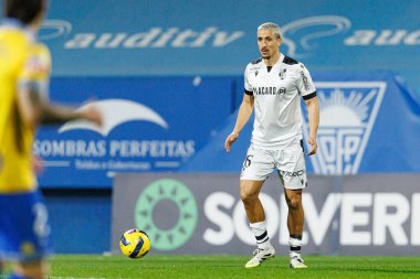 Rodrigo Abascal Liga Portekiz maçı sırasında Estoril Praia ve Vitoria SC takımları arasında Estadio Antonio Coimbra da Mota 'da görüldü (Maciej Rogowski / Ball Raw Images)