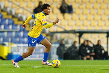 Joao Carvalho, Liga Portekiz maçı sırasında Estoril Praia ve Vitoria SC takımları arasında Estadio Antonio Coimbra da Mota (Maciej Rogowski / Ball Raw Images)